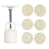 Set. 6 Tampons à Biscuits Rond 4.5 Cm M4